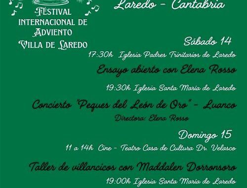 Sábado 14 y domingo 15 de diciembre Festival Internacional de Adviento en Laredo